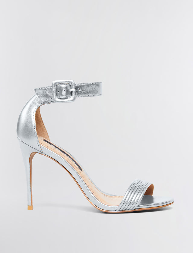 Silver Lucy Stiletto | Shoes | BCBGMAXAZRIA MX1LUC40-040-M050