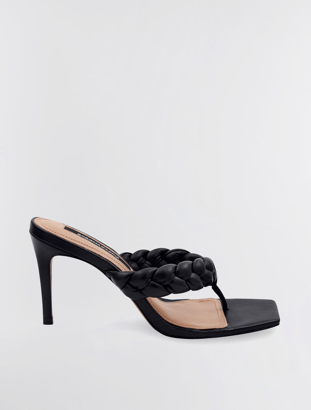 Black Bella Braided Heel | Shoes | BCBGMAXAZRIA MX2BEL01-001-M050