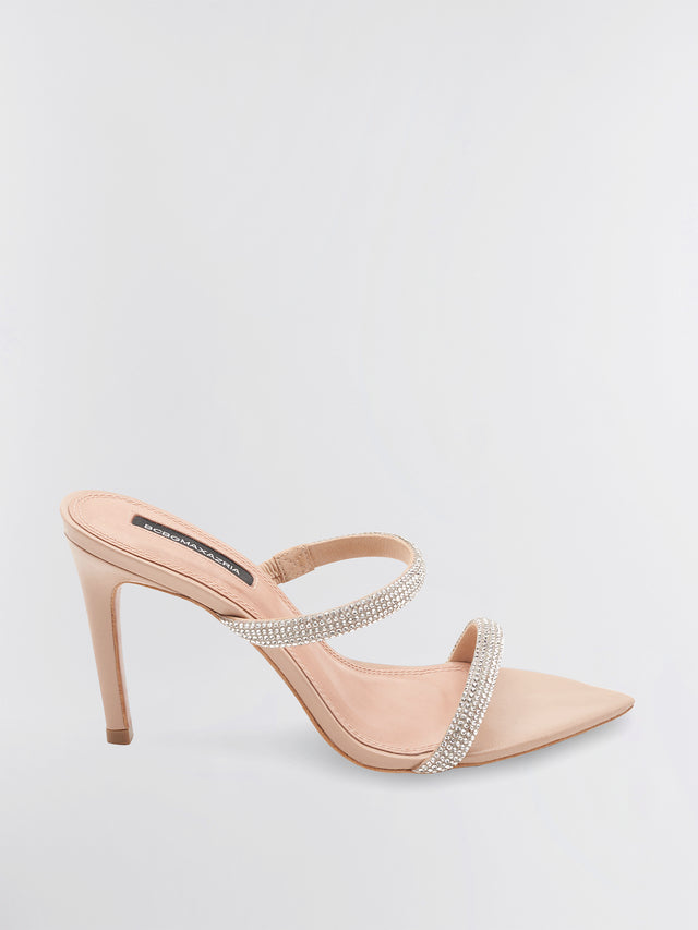 Nude Duponi Sparkle Heel | Shoes | BCBGMAXAZRIA MX2DUR22-236-M050