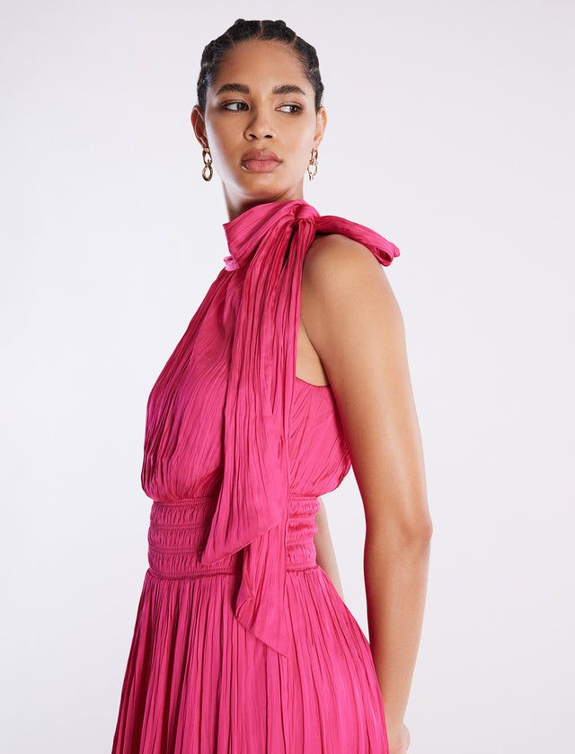 Pink Xenia Halter Gown | Dresses | BCBGMAXAZRIA 2UX5D05E-PEA-XXS