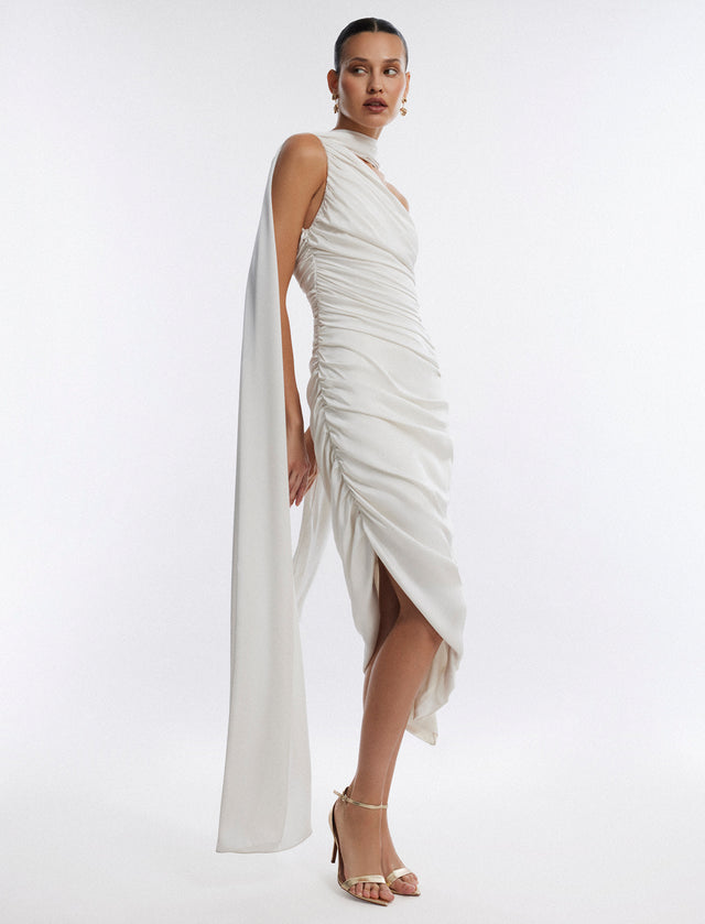 Maris Draped Scarf Gown | Dresses | BCBGMAXAZRIA 2Y06D72E-GAR-0