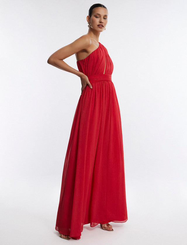 Red Madison Cutout Gown | Dresses | BCBGMAXAZRIA 2Y06D73E-RBC-0
