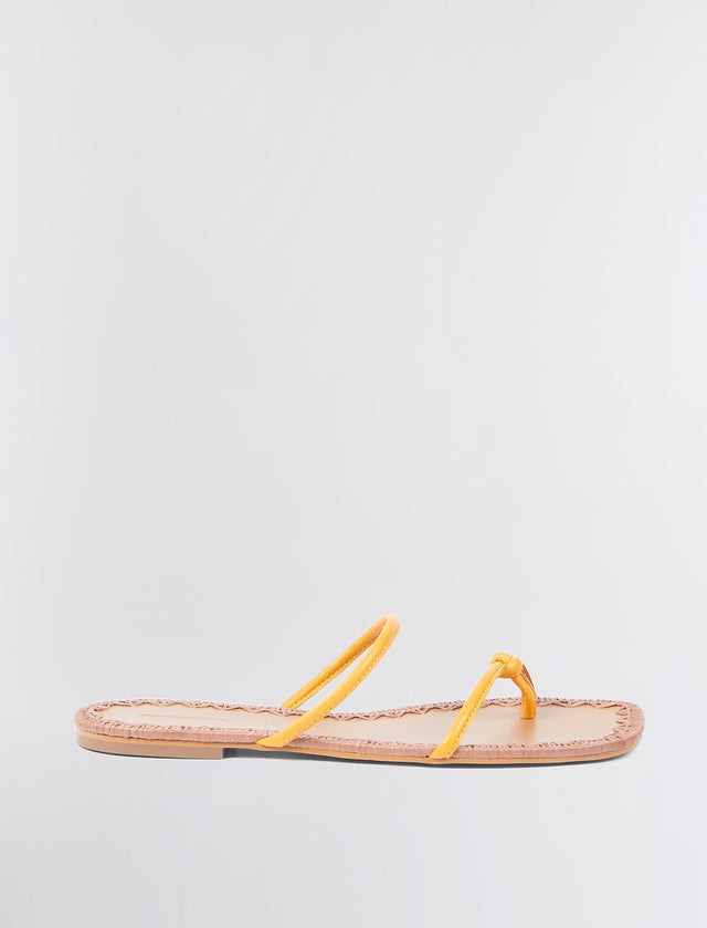 Yellow Bali Flat Sandal | Shoes | BCBGMAXAZRIA MX2BAL70-700-M050