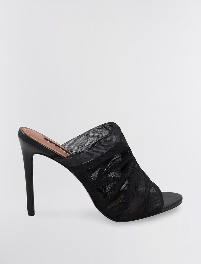 Black Sarani Mesh Heel | Shoes | BCBGMAXAZRIA MX2SAR11-001-M050